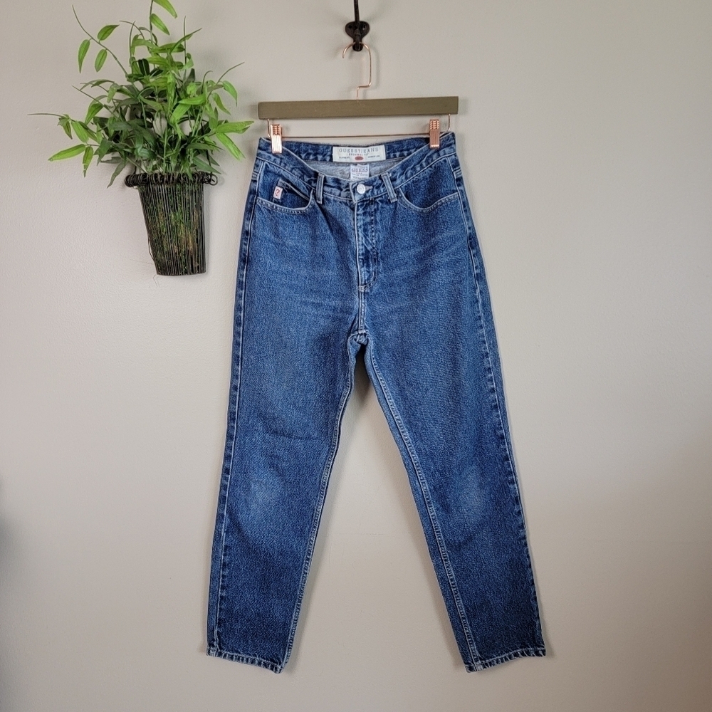 Vintage Guess Jeans Original 050 Classic Fit Narrow Tapered Leg High Rise Mom - Picture 3 of 11